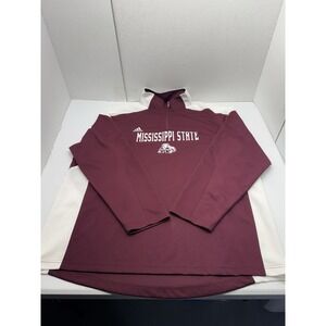 Adidas Scorch Clima Proof Mississippi State Pullover Windbreaker Size 2 XL